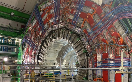 Inside of the CMS detector